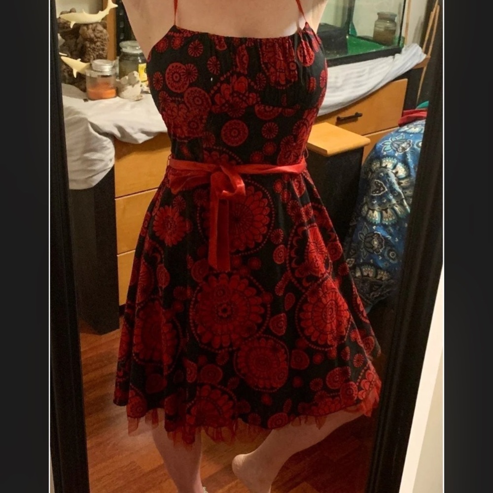 Tribal vintage style spaghetti strap dress